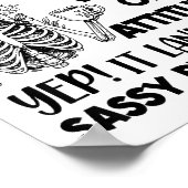 I Woke Up Today And Spun The Wheel Of Attitude Yep Poster (Ecke)