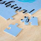 "I WOLL TO GO FISCHING" Jungs Fischen Puzzle (Seite)