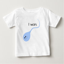 I Won Blue Funny Baby T - Shirt