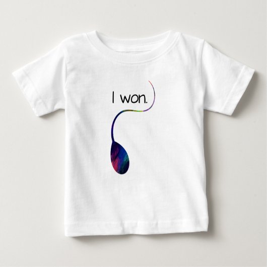 I Won Funny Säugling T - Shirt (Vorderseite)