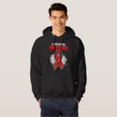 I Won Over Stroke Survivor Red Ribbon Stroke Aware Hoodie (Vorne ganz)