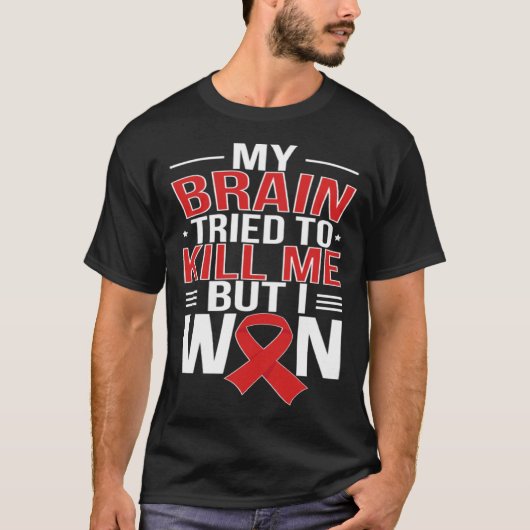 I Won Stroke Survivor Stroke Awareness Month 1 T-Shirt (Vorderseite)