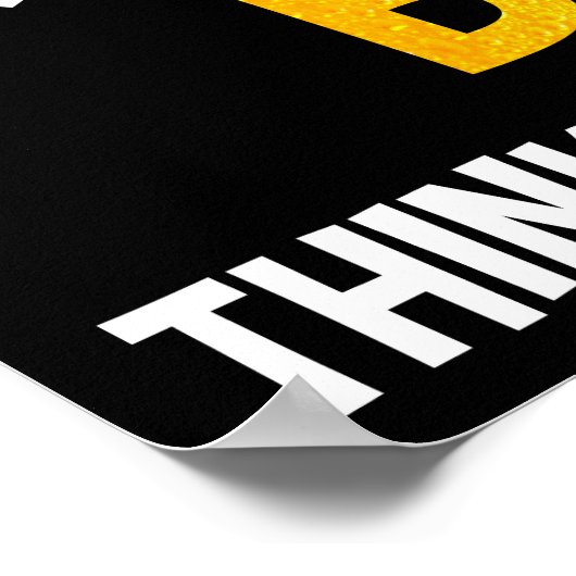 I Wonder If Beer Thinks About Me Too Poster (Ecke)