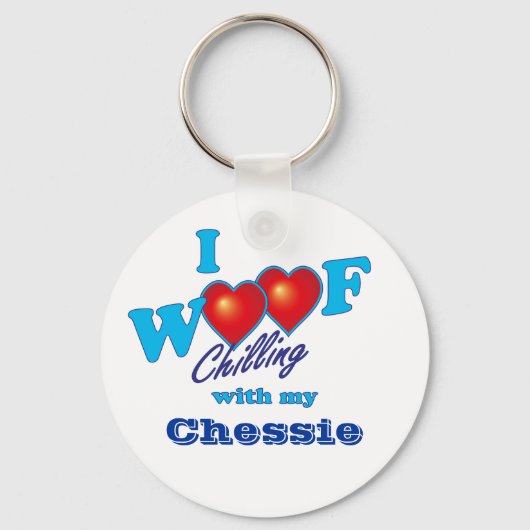 I Woof Chessie Schlüsselanhänger (Vorderseite)