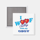 I Woof GBGV Magnet (Vorderseite/Rückseite)