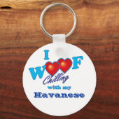 I Woof Havanese Schlüsselanhänger (Vorderseite)
