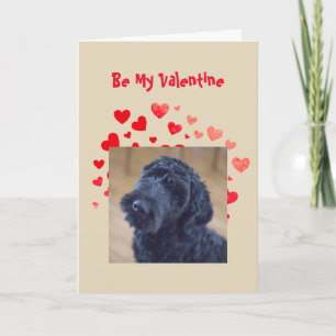 I Woof Liebe Sie Niedlich Black Dog Valentine Feiertagskarte