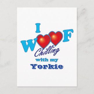 I Woof Yorkie Postkarte