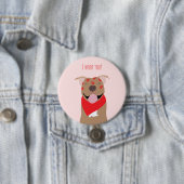I Woof you American Bulldog Kiss Marks Button (Beispiel)