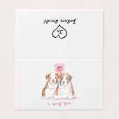 I Woof You Card (Außenseite Aufgefaltet)