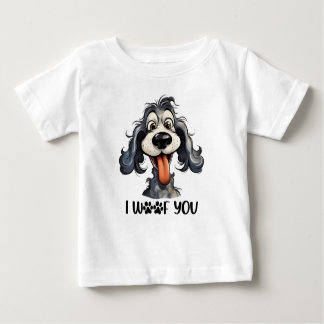 I Woof You Funny Dog Sublimierung Baby T-shirt