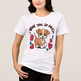 I Woof You So viel Tri-Blend-Shirt - Niedlich & ko Tri-Blend Shirt