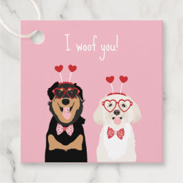 I Woof You Valentine Dog Rottweiler Maltipoo Puppy Geschenkanhänger