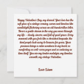 I woof you Vintage Pup Valentine's Day Karte (Rückseite)