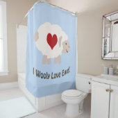 I Wooly Liebe Ewe Duschvorhang (Beispiel)
