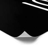 I Wooly Liebe Puns Funny Sheep Pun Dark BG Poster (Ecke)