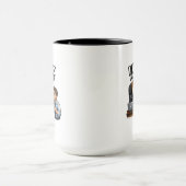 I Work For My Dog Funny Design  Tasse (Zentrum)