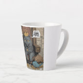 I Work Hard So My Cat Can Have This Life Milchtasse (Rechte Ecke)