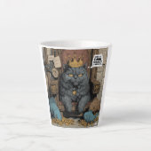 I Work Hard So My Cat Can Have This Life Milchtasse (Vorderseite)