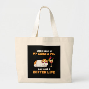 I Work Hard So My Guinea Pig Can Have Better Life Jumbo Stoffbeutel