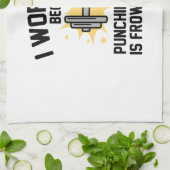 I Work Out Geschirrtuch (Gefaltet)