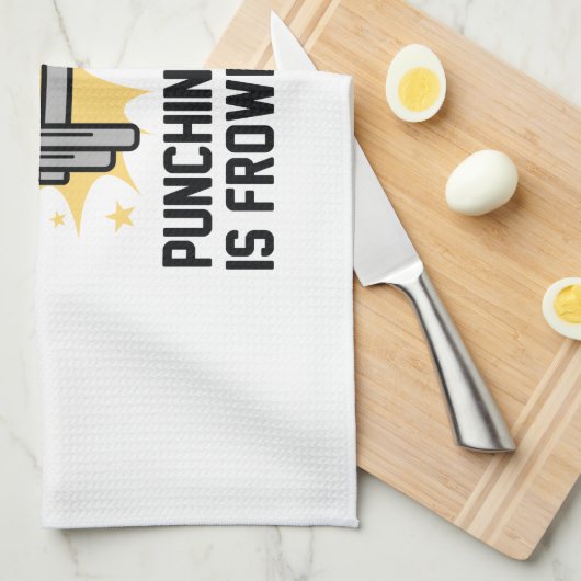 I Work Out Geschirrtuch (Viertel Falte)