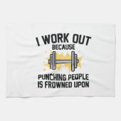 I Work Out Geschirrtuch (Horizontal)