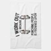 I Work Out Handtuch (Vertikal)