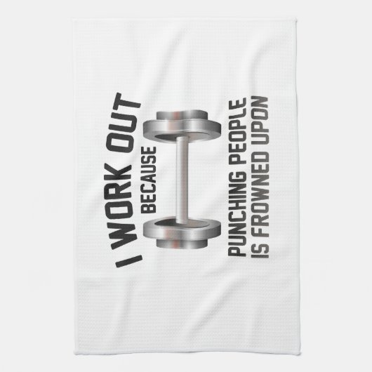 I Work Out Handtuch (Vertikal)