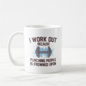 I Work Out Kaffeetasse (Links)
