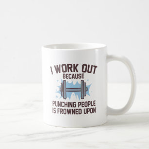 I Work Out Kaffeetasse