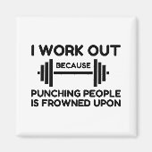 I Work Out Magnet (Vorne)