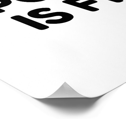 I Work Out Poster (Ecke)