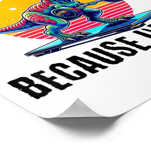 I Workout Because I'm Ugly Motivational  Poster (Ecke)