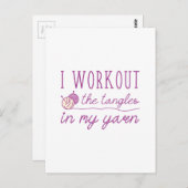 I Workout Postkarte (Vorne/Hinten)