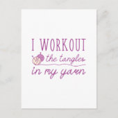 I Workout Postkarte (Vorderseite)