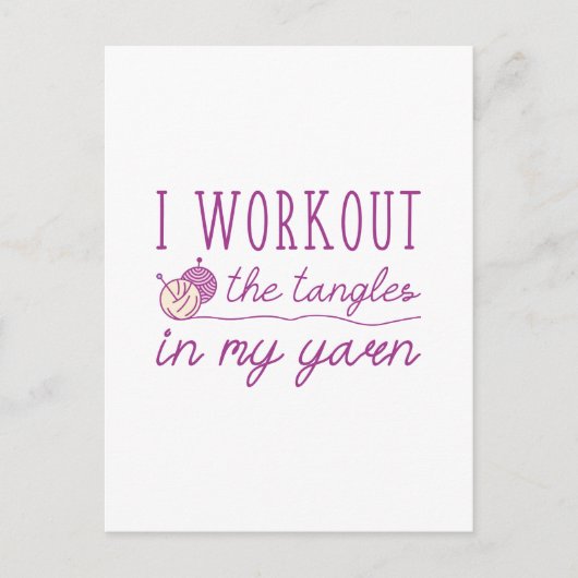 I Workout Postkarte (Vorderseite)