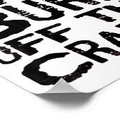 I Workout To Burn Off The Crazy Funny Workout Moti Poster (Ecke)