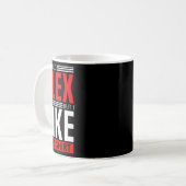 I Would Flex - Funny Bodybuilding Quote  Kaffeetasse (Vorderseite Links)