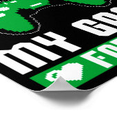 I Would Pause My Game For You Gamer Player Valenti Poster (Ecke)