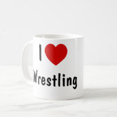 I Wrestling Liebe Kaffeetasse (Vorderseite Links)