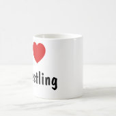 I Wrestling Liebe Kaffeetasse (Mittel)