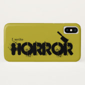 I write horror. Case-Mate iPhone hülle (Rückseite (Horizontal))