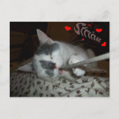 I WUV My String Postkarte (Vorderseite)