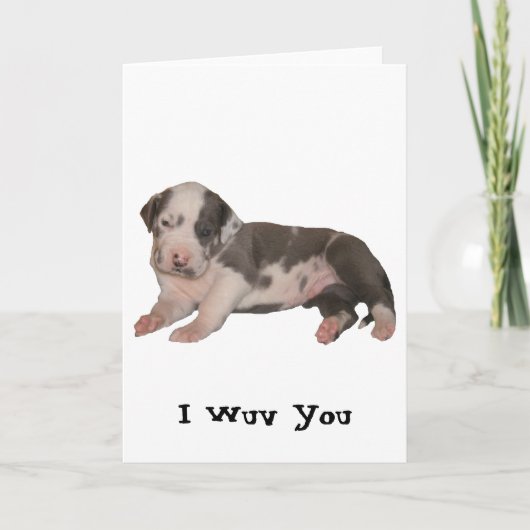 I Wuv Sie Karte (Vorderseite)