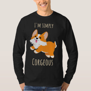 I X M Einfach korgeous Niedlich Corgi Illustration T-Shirt