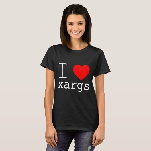 I ❤️ xargs T-Shirt (Vorne ganz)