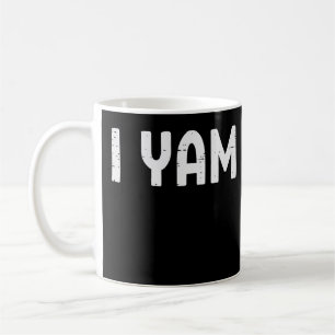 I Yam Funny Matching Paares Halloween Thanksgivin Kaffeetasse