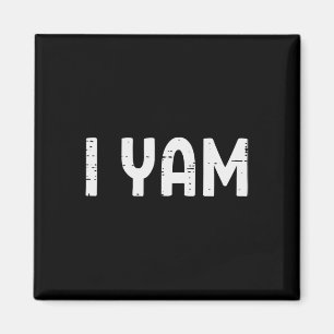 I Yam Funny Matching Paares Halloween Thanksgivin Magnet