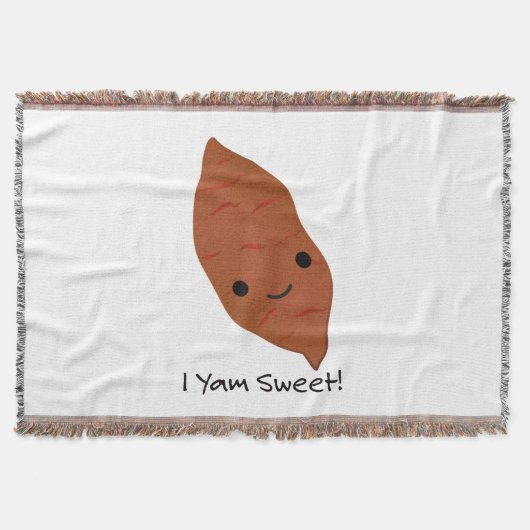 I Yam Sweet Niedlich kawaii Sweet Potato Decke (Vorderseite)